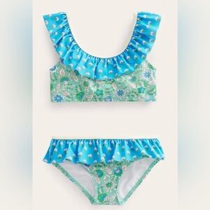 Boden Girls Frilly Bikini
Aqua Sea Floral Vine